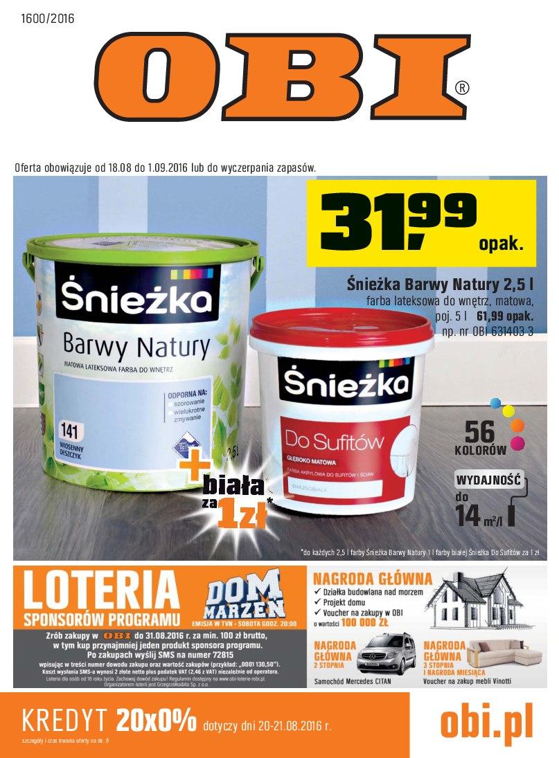 Gazetka promocyjna OBI str. 1